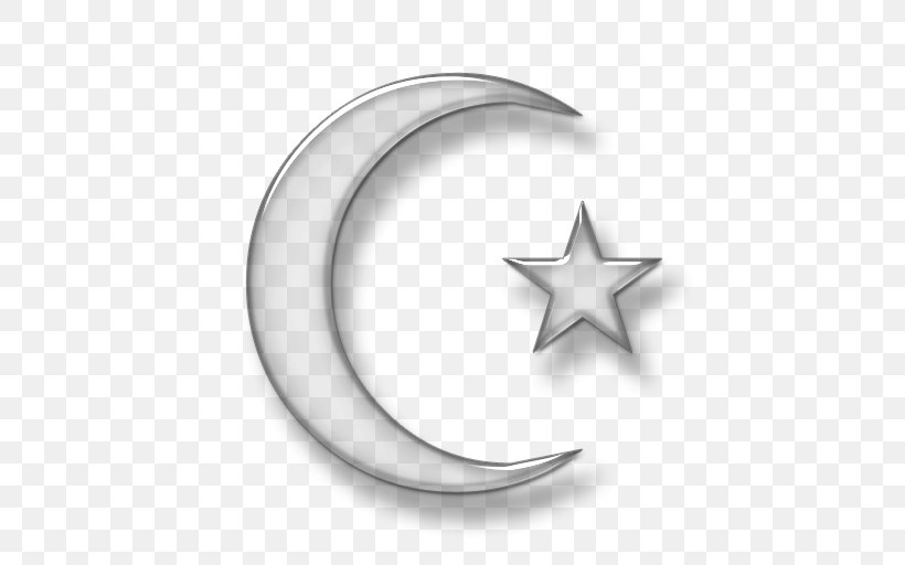 Star And Crescent Moon Star Polygons In Art And Culture Clip Art, PNG, 512x512px, Star And Crescent, Body Jewelry, Crescent, Full Moon, Lunar Phase Download Free