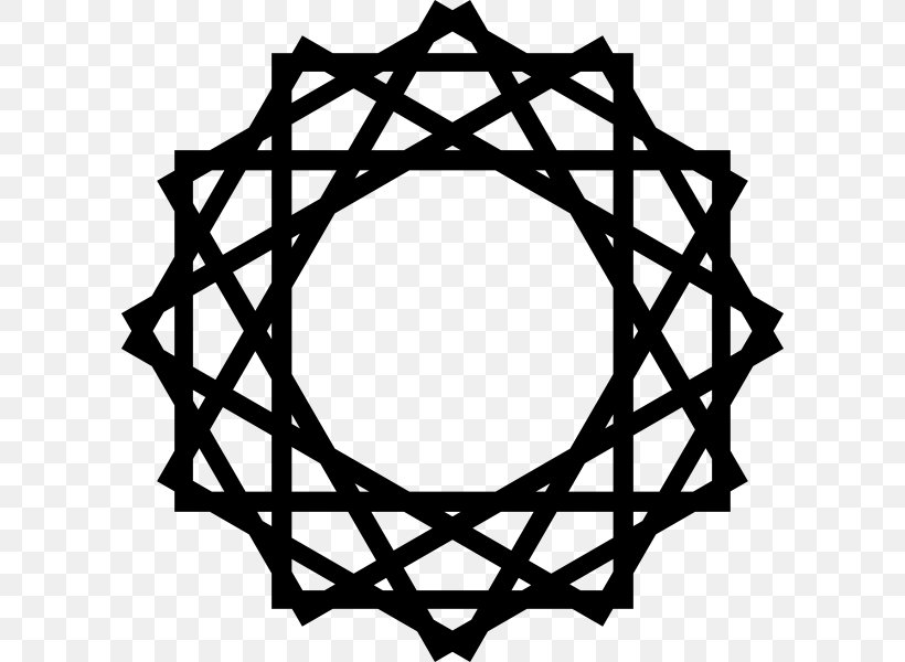 Islamic Geometric Patterns Islamic Art Islamic Architecture, PNG, 600x600px, Islamic Geometric Patterns, Area, Artwork, Black And White, Branch Download Free