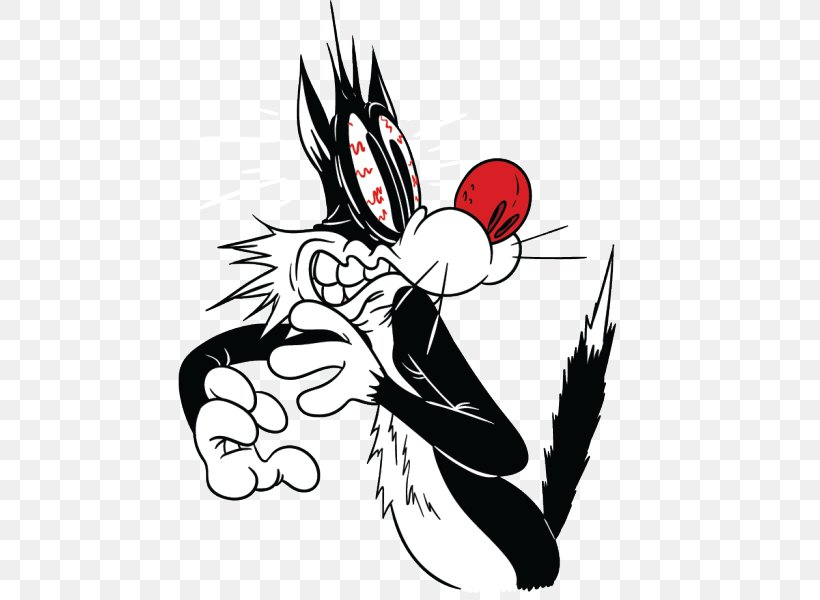 Sylvester Tweety Looney Tunes Merrie Melodies Cartoon, PNG, 500x600px, Watercolor, Cartoon, Flower, Frame, Heart Download Free