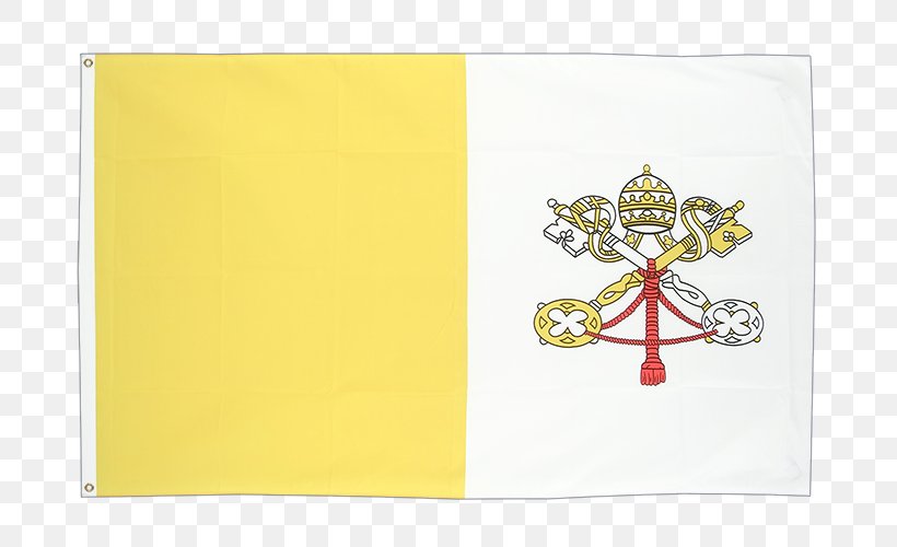 Vatican Museums Flag Of Vatican City Yellow Font, PNG, 750x500px, Vatican Museums, Centimeter, Flag, Flag Of Vatican City, Material Download Free