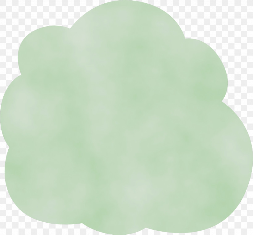 Green, PNG, 2522x2342px, Cartoon Cloud, Green, Paint, Watercolor, Wet Ink Download Free