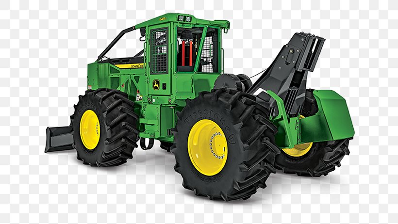 John Deere Skidder Tractor Heavy Machinery Grapple, PNG, 642x462px, John Deere, Agricultural Machinery, Automotive Tire, Automotive Wheel System, Business Download Free