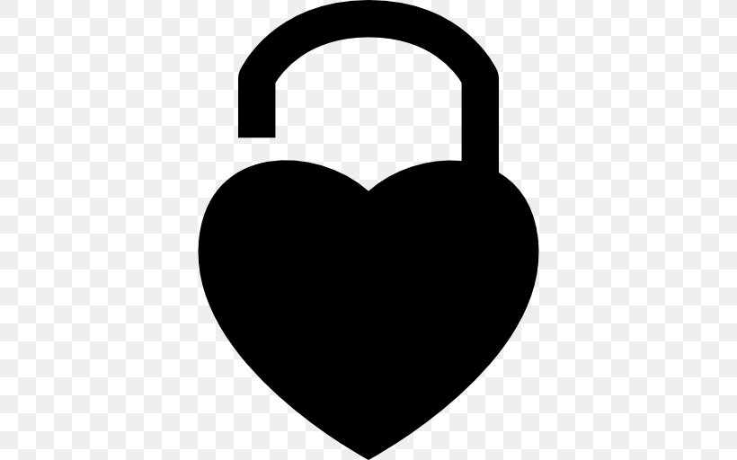Padlock Shape Heart Symbol Love Lock, PNG, 512x512px, Padlock, Black, Black And White, Heart, Internet Download Free