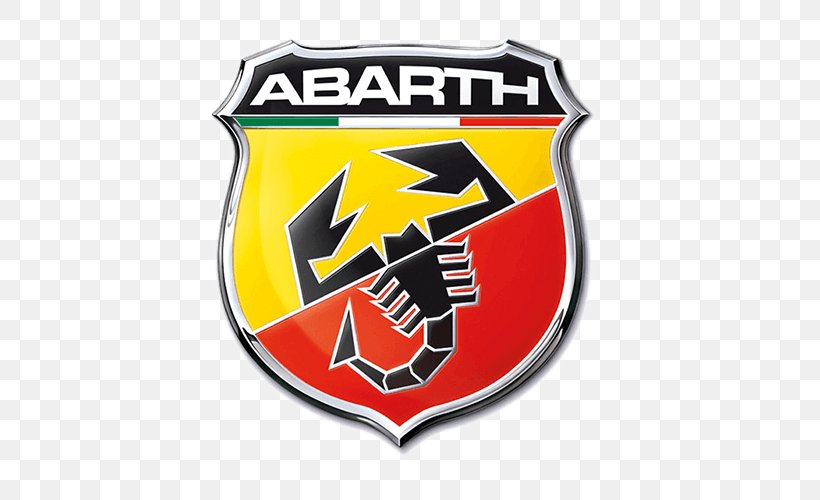 Abarth Fiat 500 Car Fiat 124 Spider, PNG, 500x500px, Abarth, Abarth 124 Rally, Abarth 595, Badge, Brand Download Free