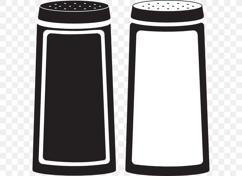 Chili Con Carne Black Pepper Salt And Pepper Shakers Clip Art, PNG, 600x599px, Chili Con Carne, Bell Pepper, Black And White, Black Pepper, Cartoon Download Free