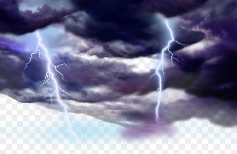 Cloud Lightning Thunder Cartoon, PNG, 1242x810px, Watercolor, Cartoon