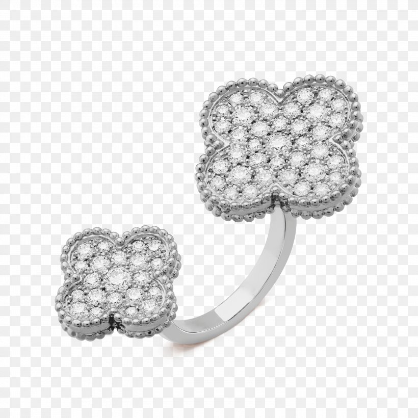 Earring Van Cleef & Arpels Engagement Ring Wedding Ring, PNG, 3000x3000px, Earring, Body Jewellery, Body Jewelry, Carat, Diamond Download Free