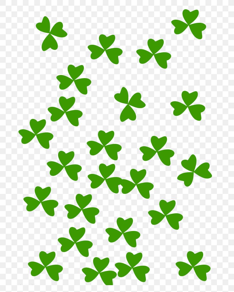 Four-leaf Clover, PNG, 724x1024px, Clover, Animation, Area, Black And  White, Border Download Free