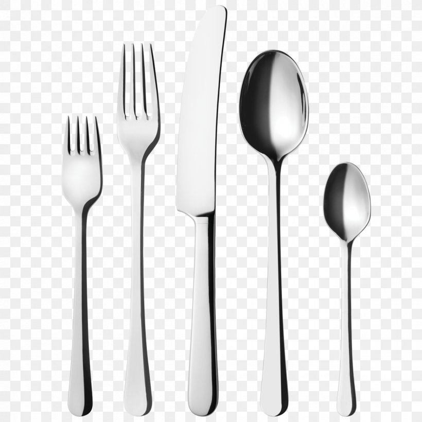 Knife Fork Spoon Clip Art, PNG, 1200x1200px, Knife, Black And White, Cutlery, Fork, Household Silver Download Free