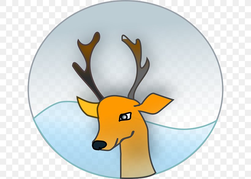 Reindeer Santa Claus Rudolph Clip Art, PNG, 640x587px, Reindeer, Antler, Christmas, Christmas Gift, Deer Download Free