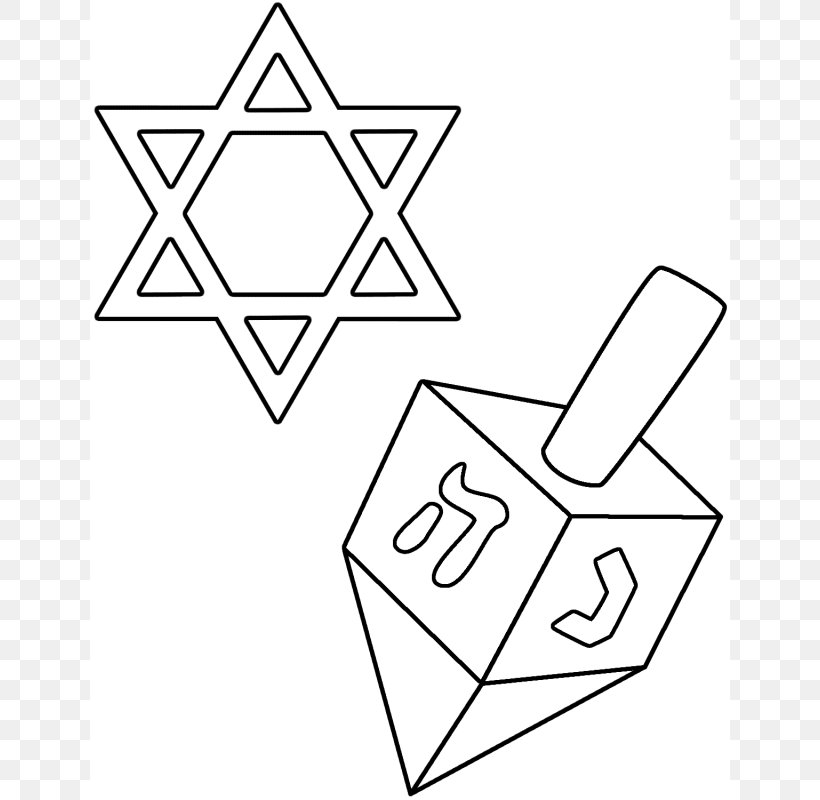 Star Of David Coloring Book Judaism Hanukkah Jewish Identity, PNG, 640x800px, Star Of David, Area, Art, Black, Black And White Download Free