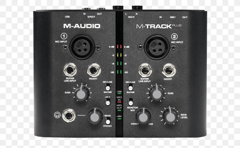 Digital Audio M-Audio M-Track Plus II MIDI Sound Cards & Audio Adapters, PNG, 600x508px, Watercolor, Cartoon, Flower, Frame, Heart Download Free