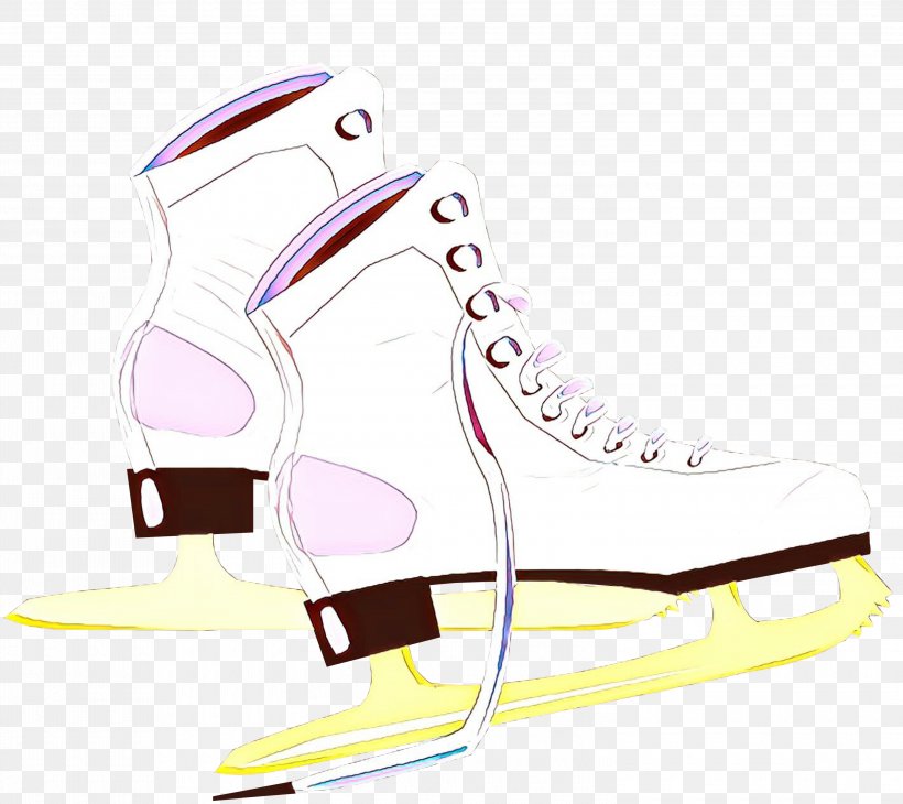 Footwear Shoe High Heels Ice Hockey Equipment Plimsoll Shoe, PNG, 3000x2673px, Cartoon, Athletic Shoe, Figure Skate, Footwear, High Heels Download Free