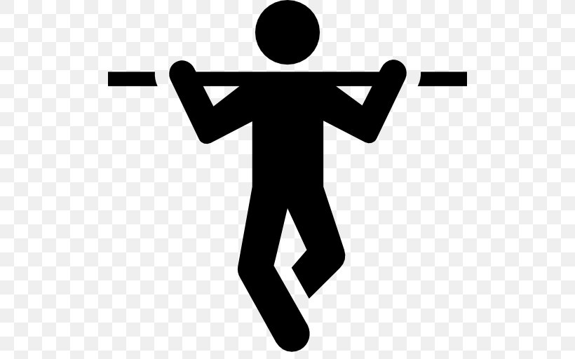 Pull-up Exercise Weight Training Barbell Physical Fitness, PNG, 512x512px, Pullup, Area, Barbell, Black And White, Brand Download Free