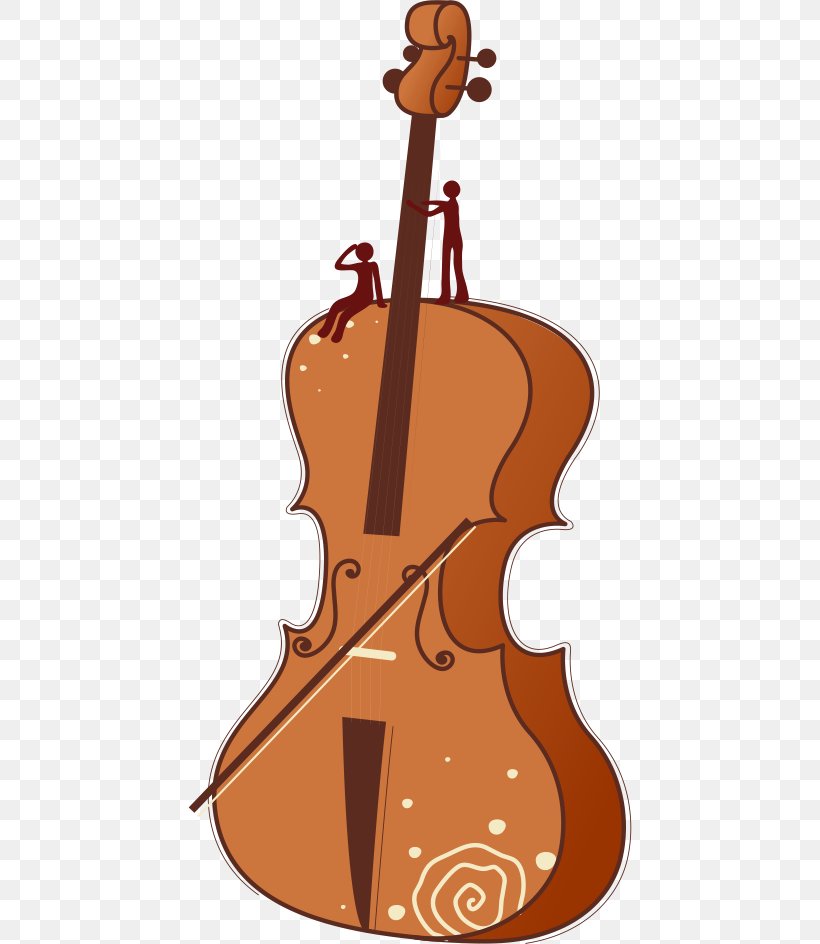 Cartoon Violin Cello, PNG, 444x944px, Watercolor, Cartoon, Flower, Frame, Heart Download Free