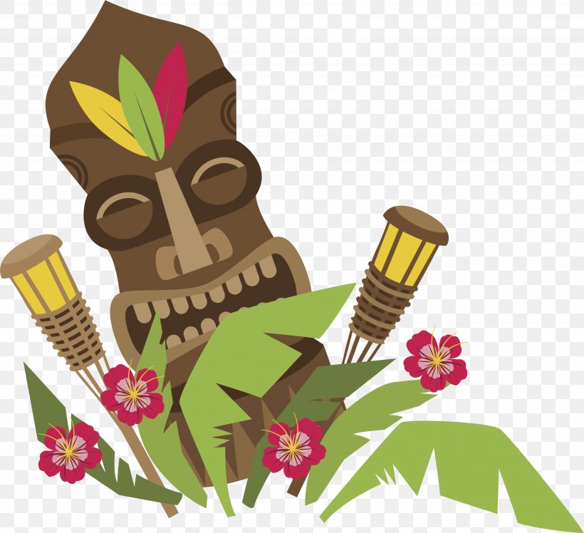 Hawaii Euclidean Vector, PNG, 3533x3223px, Hawaii, Art, Cabin, Fictional Character, Flower Download Free