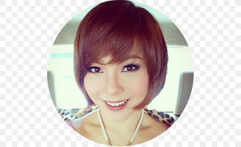 Bangs Hair Coloring Bob Cut Long Hair Png 500x500px Bangs