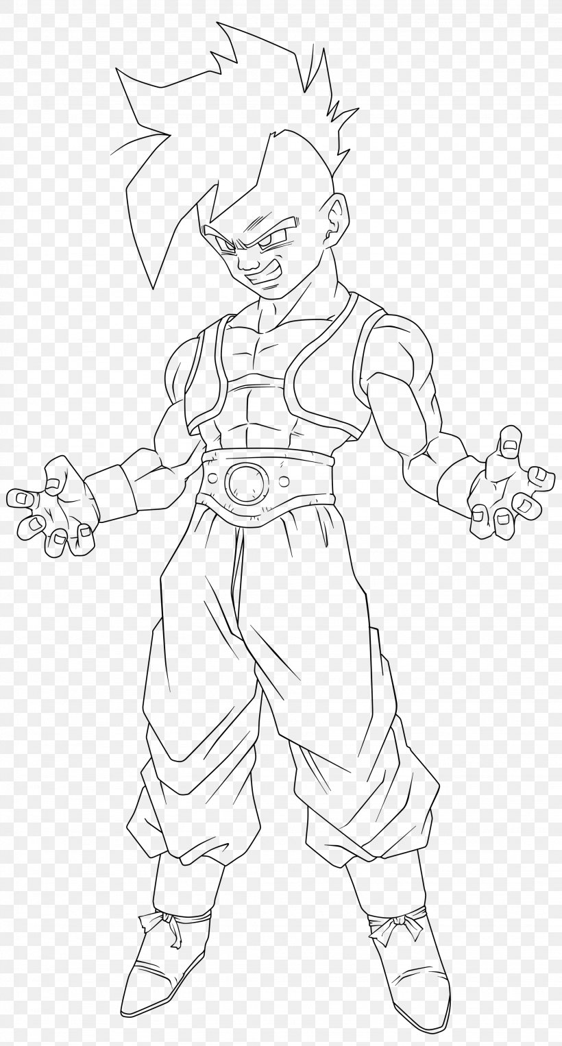 Uub Majin Buu Gohan Goku Frieza, PNG, 2256x4200px, Uub, Arm, Artwork, Black And White, Character Download Free