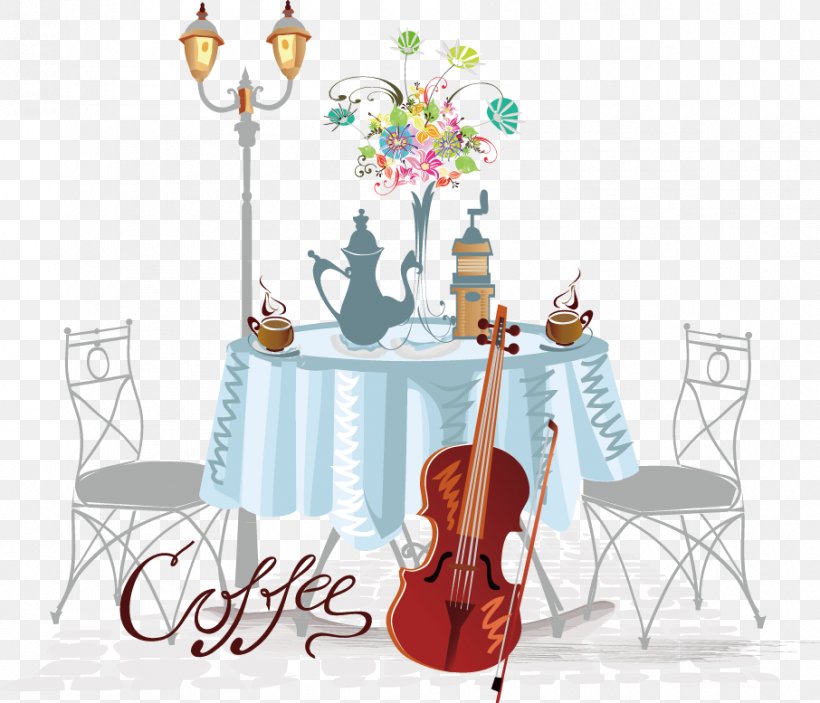 Cafe Royalty-free Drawing Illustration, PNG, 906x777px, Cafe, Decor, Drawing, Furniture, Home Accessories Download Free