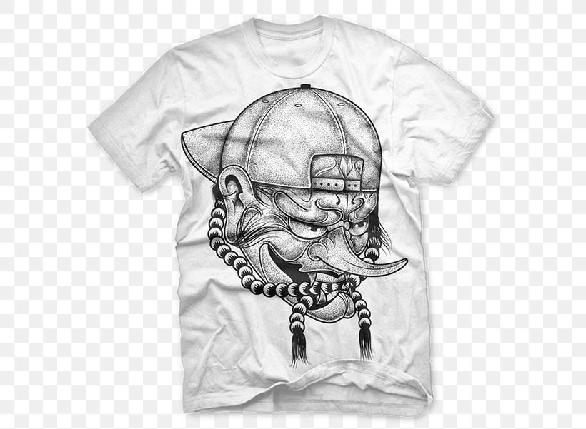 T-shirt White Sleeve Clothing, PNG, 600x601px, Tshirt, Black, Black And White, Bone, Clothing Download Free