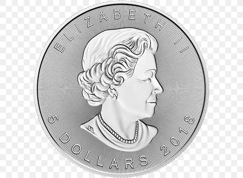 Canada Canadian Silver Maple Leaf Canadian Gold Maple Leaf Silver Coin, PNG, 600x600px, Canada, Austrian Silver Vienna Philharmonic, Black And White, Bullion Coin, Canadian Dollar Download Free