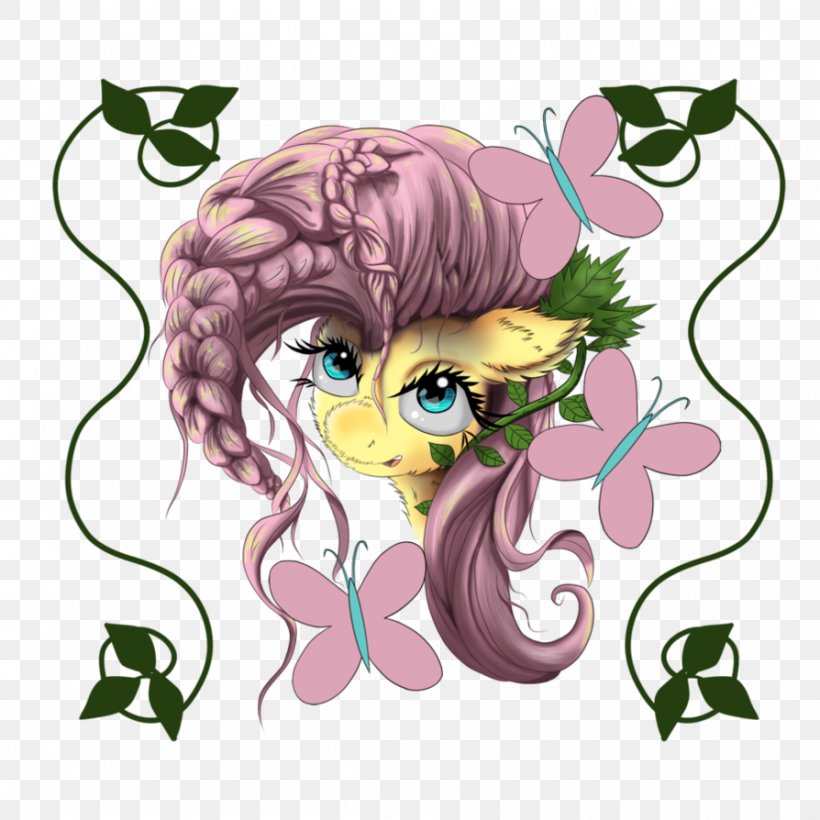 Fluttershy Pony Horse Applejack Pinkie Pie, PNG, 894x894px, Watercolor, Cartoon, Flower, Frame, Heart Download Free