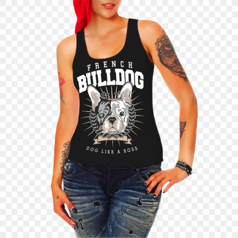 T-shirt Bulldog Top Staffordshire Bull Terrier American Staffordshire Terrier, PNG, 1300x1300px, Tshirt, Active Tank, American Staffordshire Terrier, Black, Bulldog Download Free