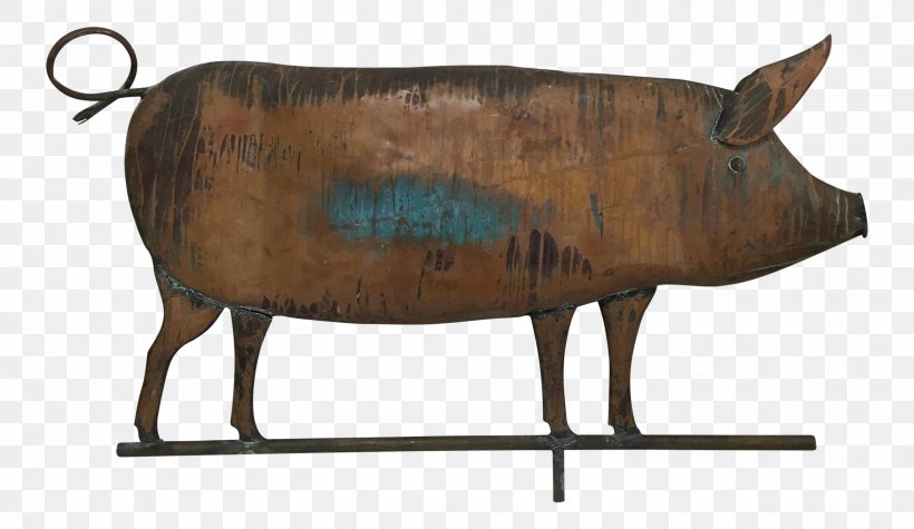 Pig Lion Weather Vane Texas Cattle, PNG, 3018x1751px, Pig, Advertising, Animal, Antique, Cattle Download Free