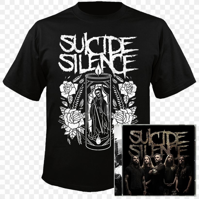 T-shirt Suicide Silence Deathcore Danzig, PNG, 1000x1000px, Tshirt, Aliexpress, Artist, Black, Black Laden Crown Download Free