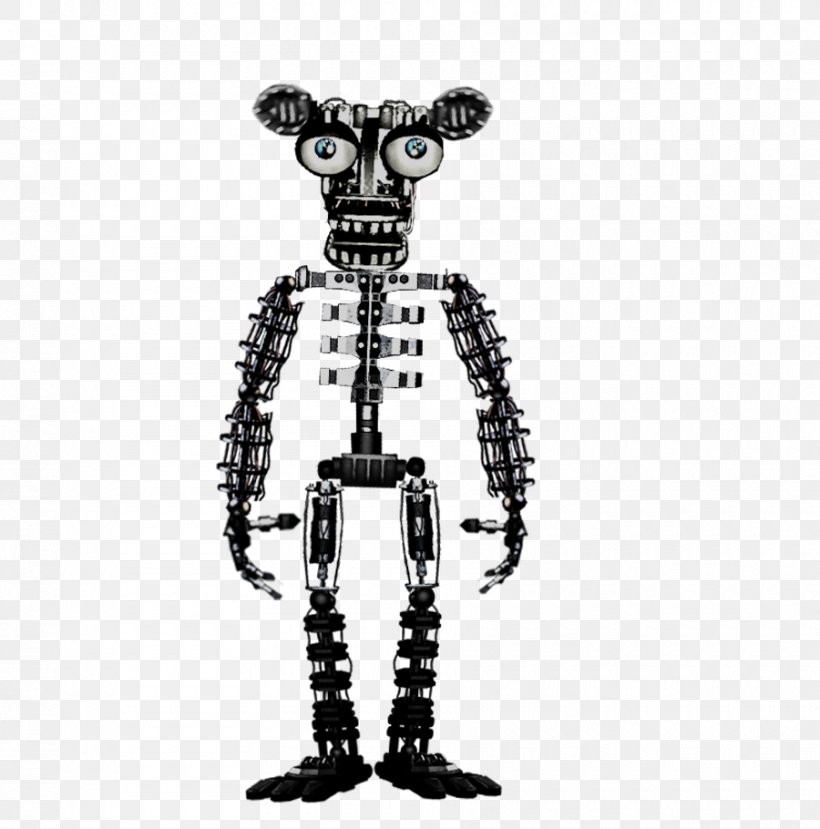 Five Nights At Freddy's 2 Five Nights At Freddy's: Sister Location Five Nights At Freddy's 4 Endoskeleton, PNG, 900x910px, Five Nights At Freddy S 2, Art, Black And White, Body Jewelry, Cartilage Download Free