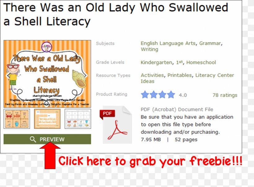 There Was An Old Lady Who Swallowed A Fly The Old Lady Who Swallowed A Fly There Was An Old Lady Who Swallowed A Shell! Book TeachersPayTeachers, PNG, 1024x756px, Old Lady Who Swallowed A Fly, Area, Beach, Book, Diagram Download Free