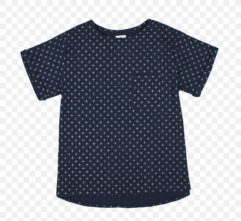 Sleeve T-shirt Polka Dot Shorts, PNG, 750x750px, Sleeve, All Over Print, Black, Blouse, Blue Download Free