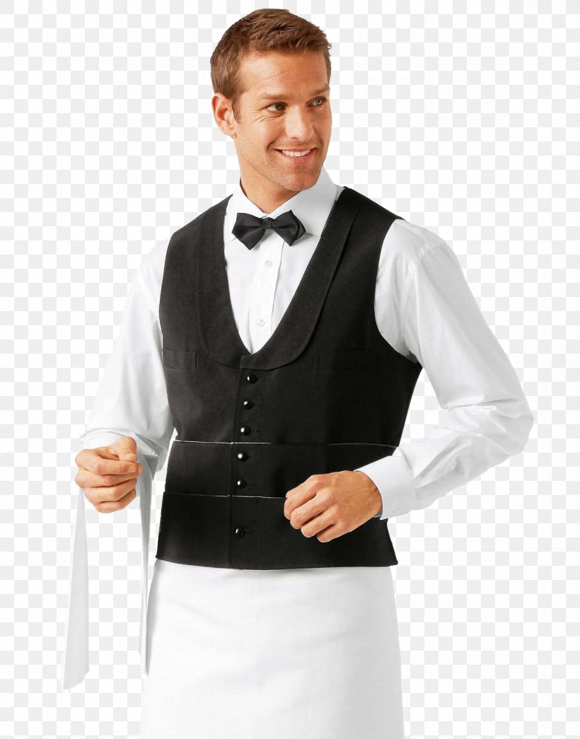 Waiter Waistcoat Gilets Chef's Uniform Jacket, PNG, 1176x1500px, Waiter, Abdomen, Apron, Chef, Clothing Download Free