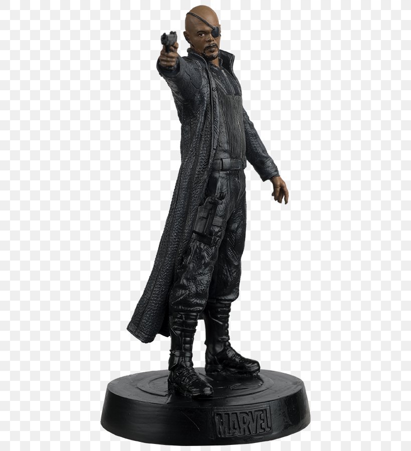 Nick Fury Marvel Cinematic Universe Marvel Universe The Classic Marvel Figurine Collection, PNG, 510x900px, Nick Fury, Action Figure, Art, Bronze Sculpture, Captain America The First Avenger Download Free