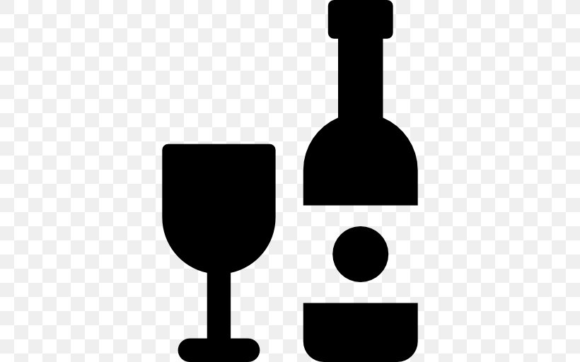 Wine Glass Non-alcoholic Drink Beer, PNG, 512x512px, Wine Glass, Alcoholic Drink, Beer, Black And White, Bottle Download Free