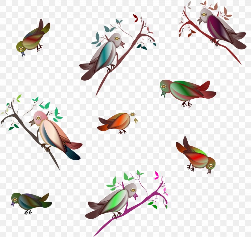 Bird Euclidean Vector, PNG, 2037x1930px, Bird, Beak, Drawing, Fauna, Feather Download Free