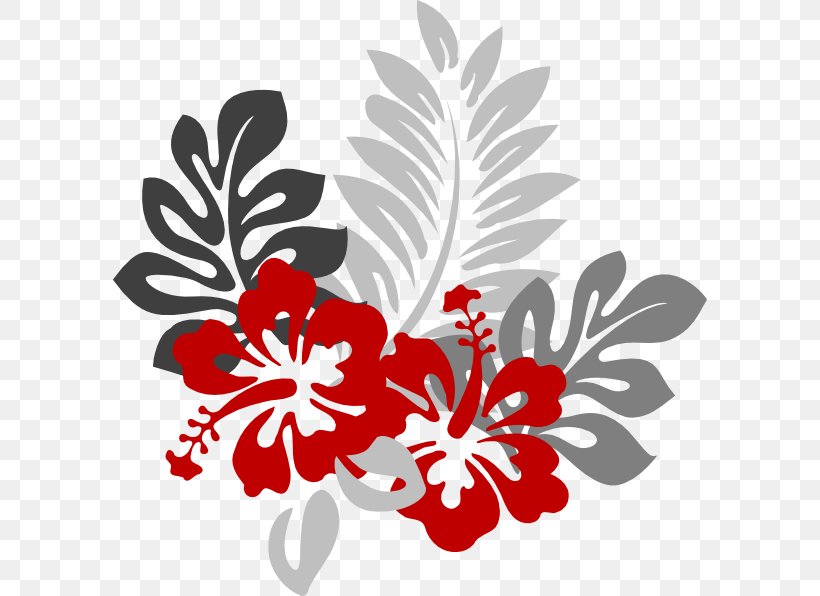 Shoeblackplant Hawaiian Hibiscus Mallows Clip Art, PNG, 594x596px, Shoeblackplant, Alyogyne Huegelii, Art, Black And White, Branch Download Free