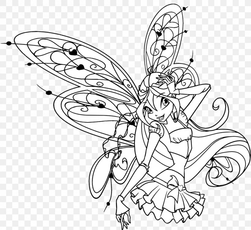 Winx Club: Believix In You Bloom Drawing Kleurplaat Winx Club: Mission Enchantix, PNG, 1000x916px, Winx Club Believix In You, Architect, Artwork, Black And White, Bloom Download Free