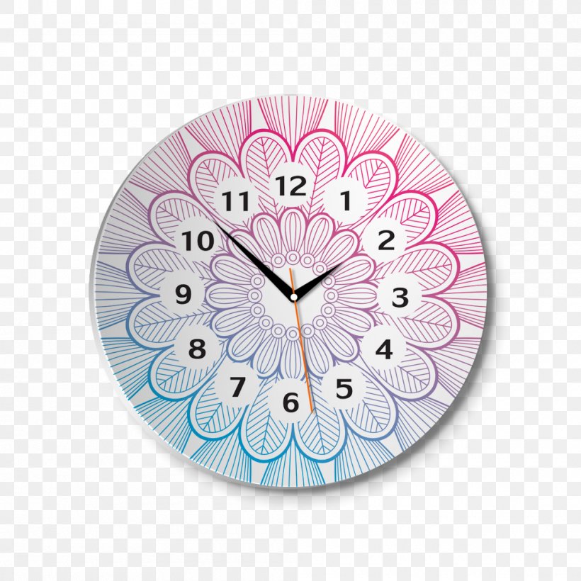 Clock Flower, PNG, 1000x1000px, Clock, Flower Download Free