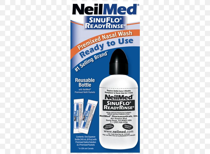 Nasal Irrigation Sinus Infection NeilMed Saline, PNG, 600x600px, Nasal Irrigation, Allergy, Common Cold, Hay Fever, Liquid Download Free