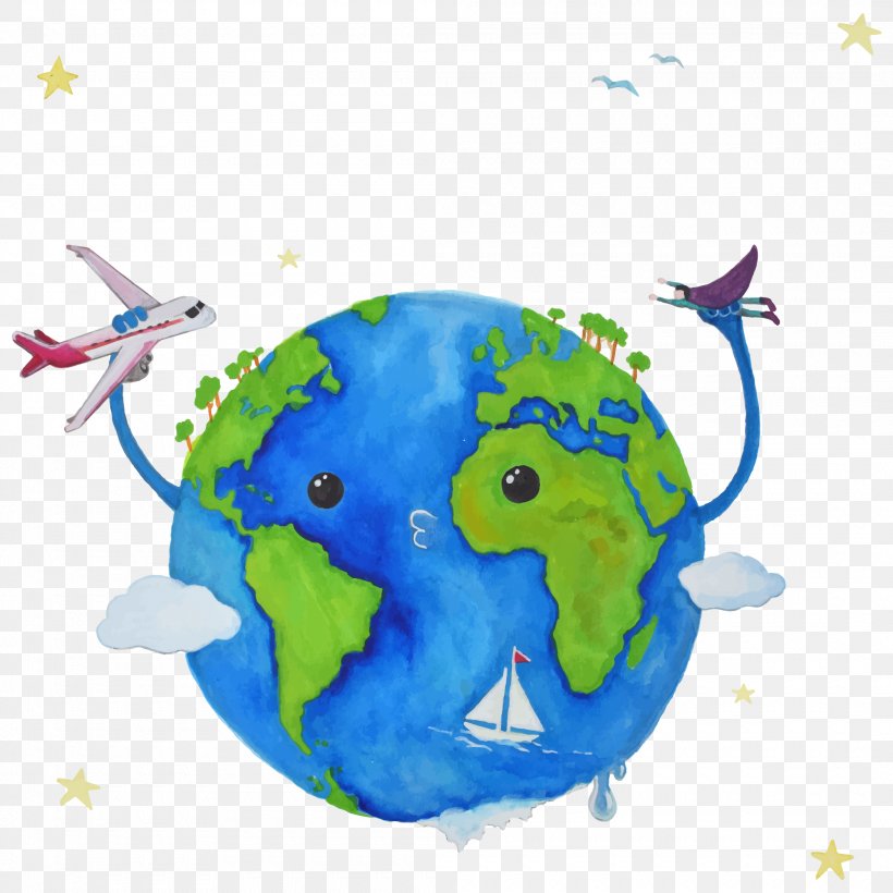 Earth Euclidean Vector Adobe Illustrator, PNG, 2100x2100px, Earth, Area, Art, Cartoon, Creativity Download Free