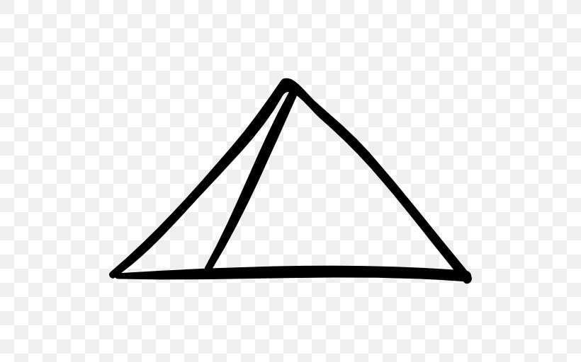 Egyptian Pyramids Square Pyramid Triangle Shape, PNG, 512x512px, Pyramid, Area, Black, Black And White, Drawing Download Free