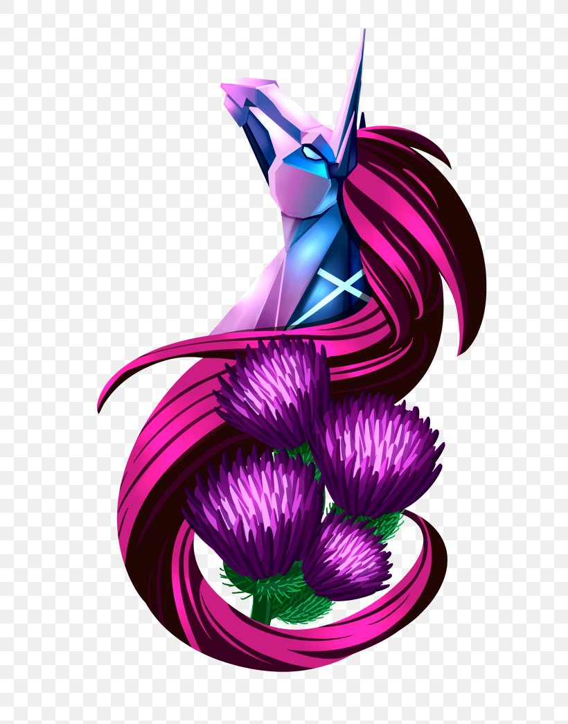 Illustration Clip Art Flower Purple Fish, PNG, 700x1045px, Flower, Fish, Flowering Plant, Legendary Creature, Magenta Download Free