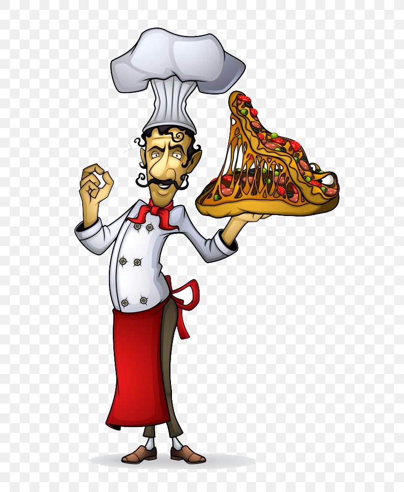 Pizza Italian Cuisine Cook Chef Illustration, PNG, 640x1000px, Pizza, Art, Cartoon, Chef, Chefs Uniform Download Free