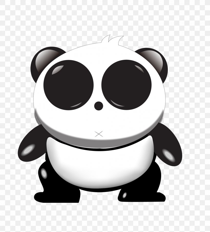 Giant Panda Logo Business, PNG, 1981x2184px, Giant Panda, Black And White, Business, Carnivoran, Cartoon Download Free