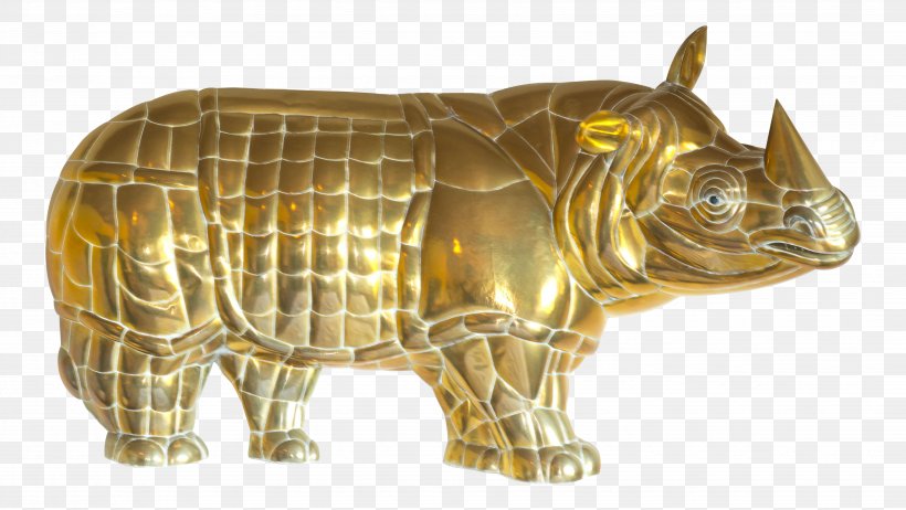 Sculpture Chairish Brass Rhinoceros Furniture, PNG, 4898x2764px, Sculpture, Animal, Animal Figure, Art, Brass Download Free