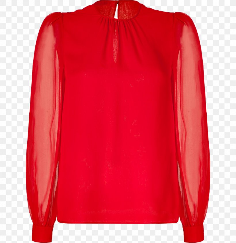 Blouse T-shirt Red Sleeve Silk, PNG, 900x929px, Blouse, Button, Fake Fur, Jacket, Lapel Download Free