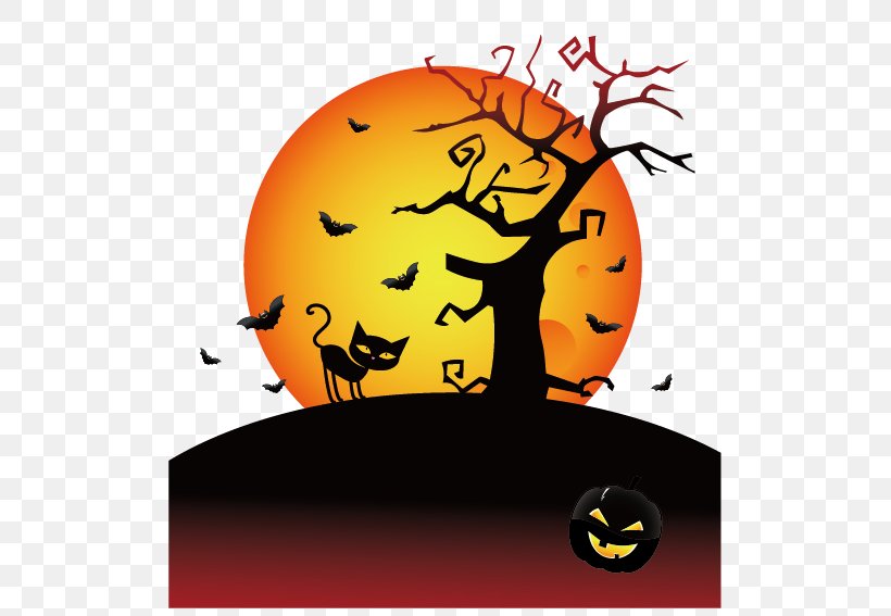 Halloween Elements, PNG, 567x567px, Halloween, Art, Black Cat, Cartoon, Clip Art Download Free