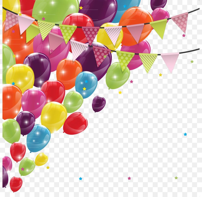 Birthday Greeting Card Balloon Banner, PNG, 800x800px, Birthday, Anniversary, Balloon, Banner, Greeting Card Download Free