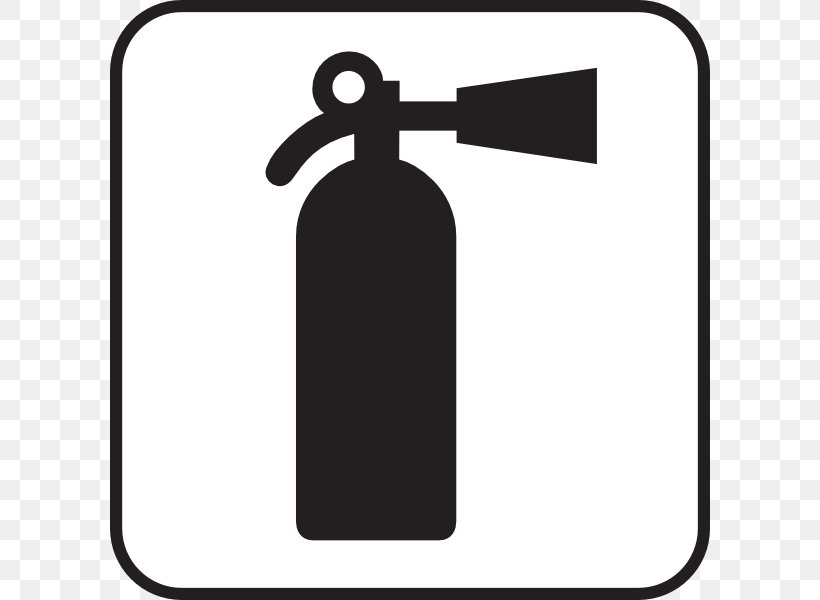 Fire Extinguishers Symbol Clip Art, PNG, 600x600px, Fire Extinguishers, Black And White, Drinkware, Fire, Fire Blanket Download Free